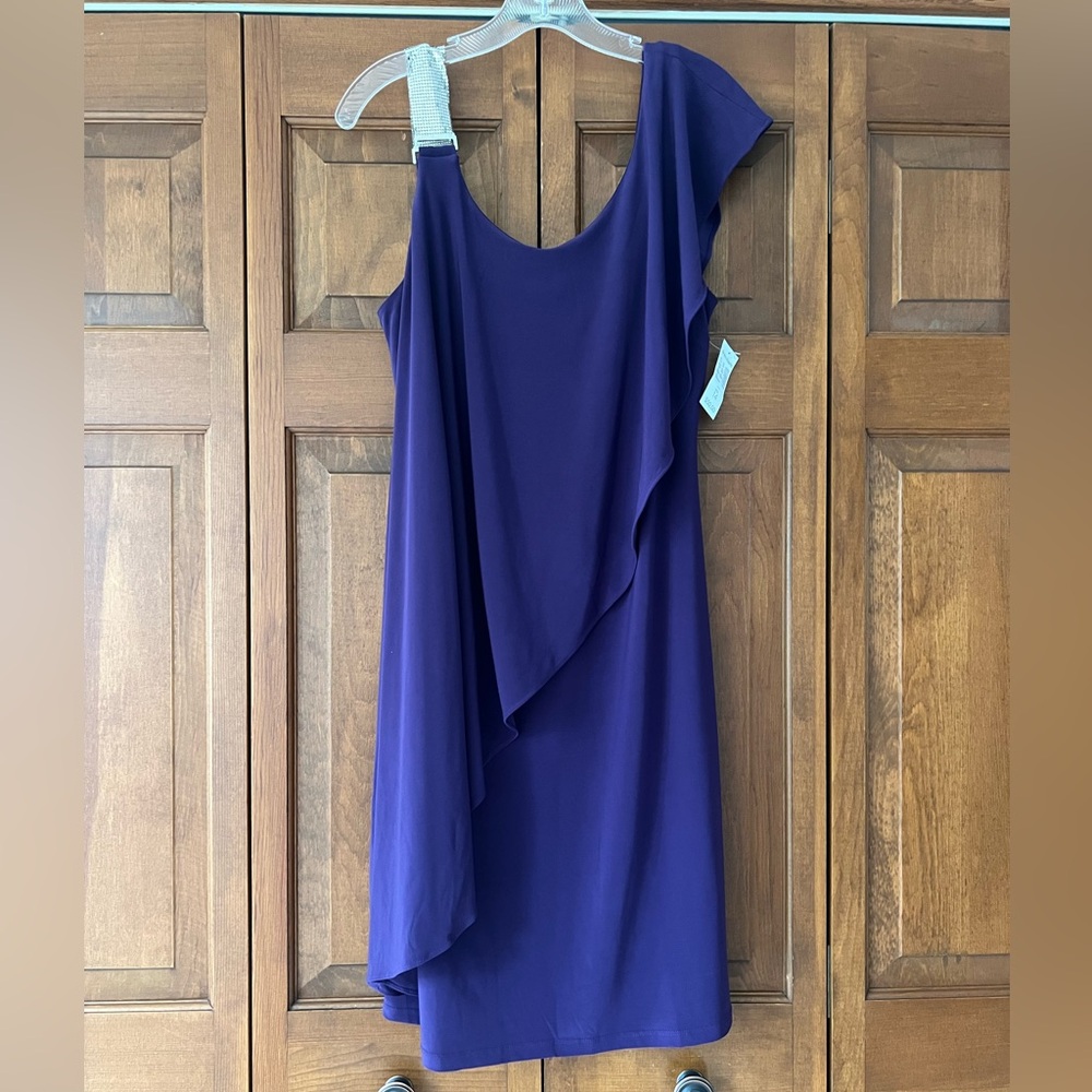 dressbarn Asymmetrical Purple Dress